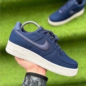 Nike Air Force 1 Low Canvas Pack Navy Men's Brand New Shoes Authentic Sneakers